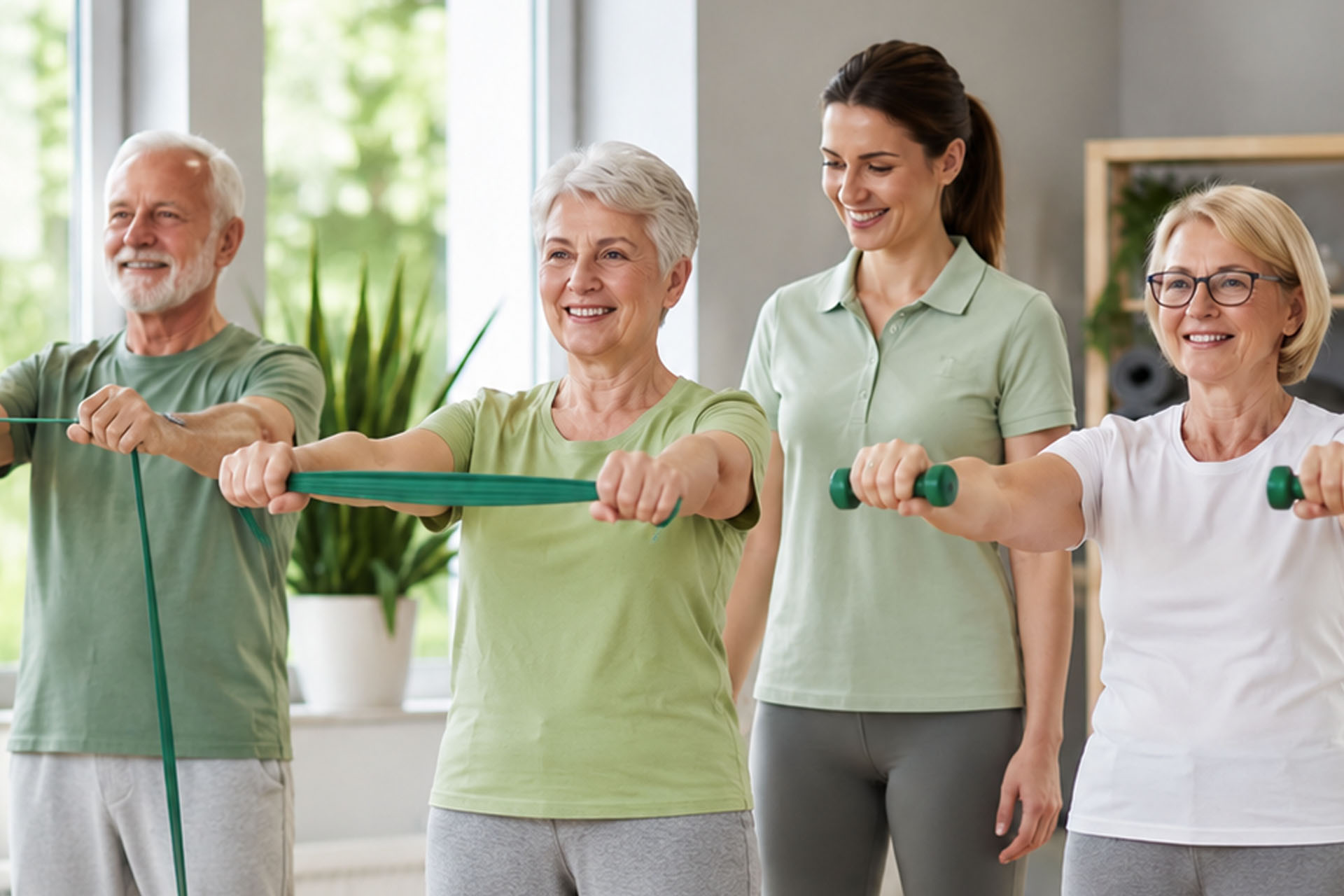 Funktionstraining bei Osteoporose in der Gruppe